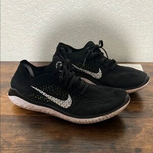 Nike Men's Black and White Athletic Shoes